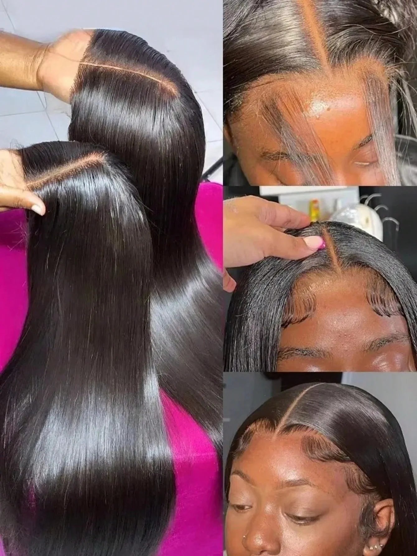 40 Inch 13x4 Bone Straight Lace Front Wigs Human Hair 13x6 Brazilian Transparent Lace Frontal Wig For Women With Baby Hair