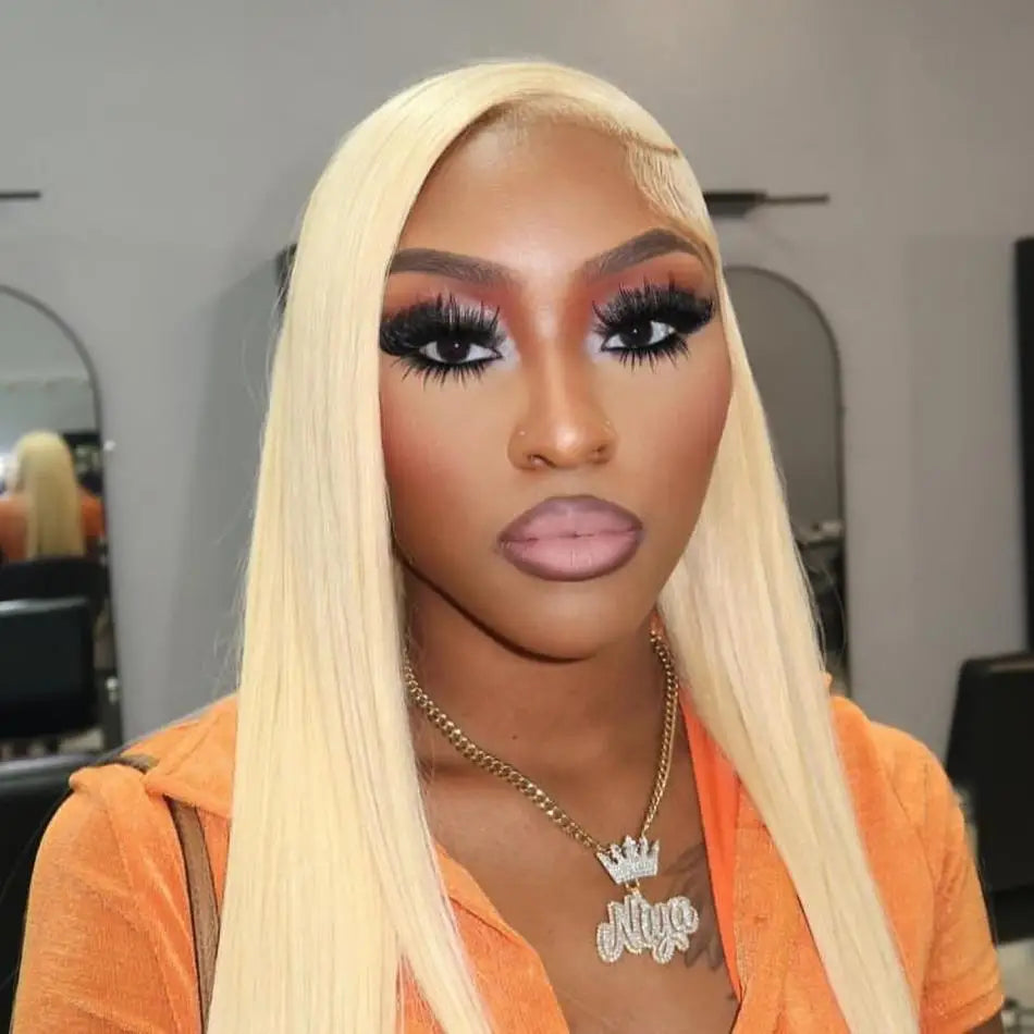 250% Density Blonde 613 Human Hair Wigs 13x6 HD Lace Front Wigs Straight Human Hair Lace Frontal Wig Brazilian Hair for Women