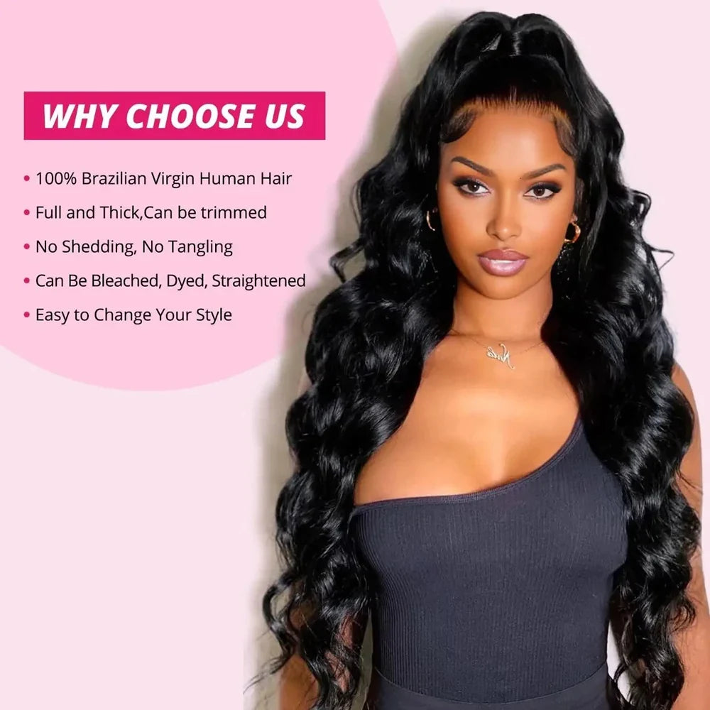 15A Human Hair Bundles 34 36 38 40Inch Body Wave 100% Unprocessed Hair 4 Bundles Extensions Quick Weave Human Hair Natural Black