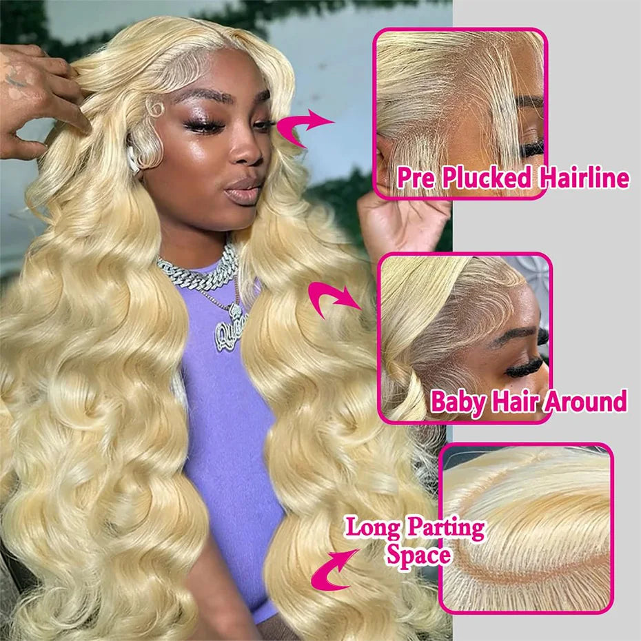 300% High Density Lace Wigs Body Wave Blonde Wig 613 Hd Lace Frontal Wig 13x6 Vietnamese Raw Hair 13x4 Lace Front Human Hair Wig