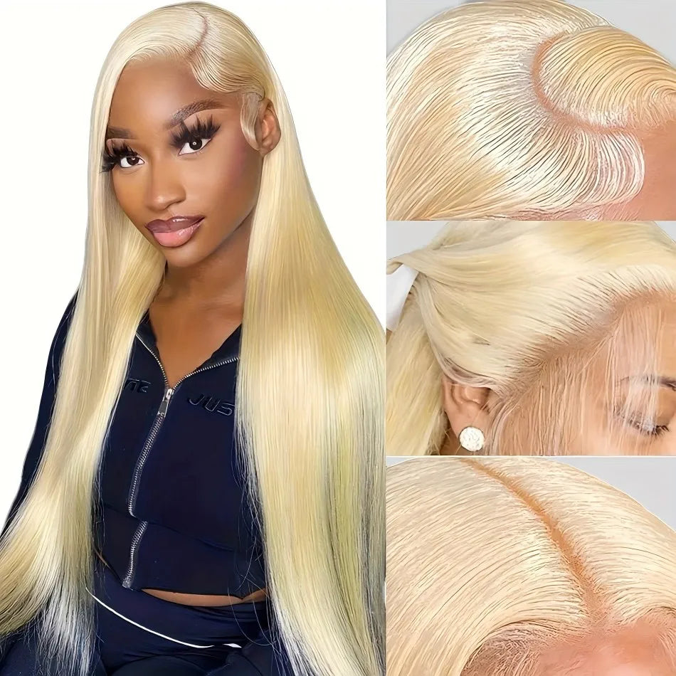 250% Density Blonde 613 Human Hair Wigs 13x6 HD Lace Front Wigs Straight Human Hair Lace Frontal Wig Brazilian Hair for Women