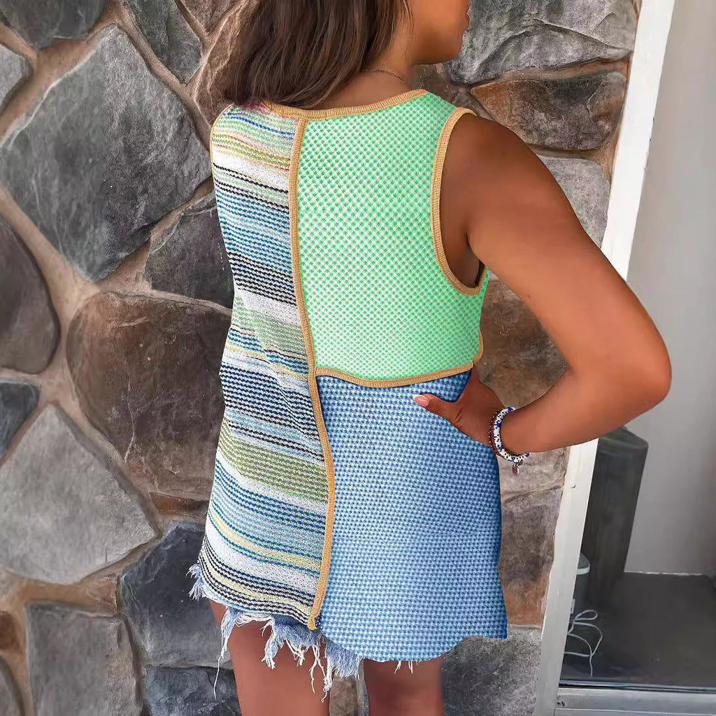 V-neck Sleeveless
