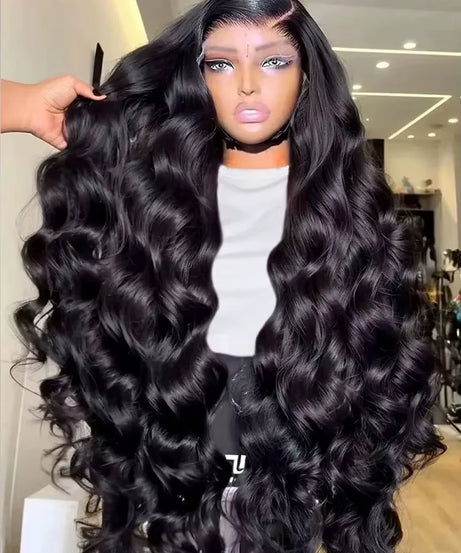 30 32 Inch Body Wave Human Hair Wigs 300% 13x6 HD Lace Front Human Hair Wig For Woman 5x5 Gluless Lace Closure Wig Preplucked