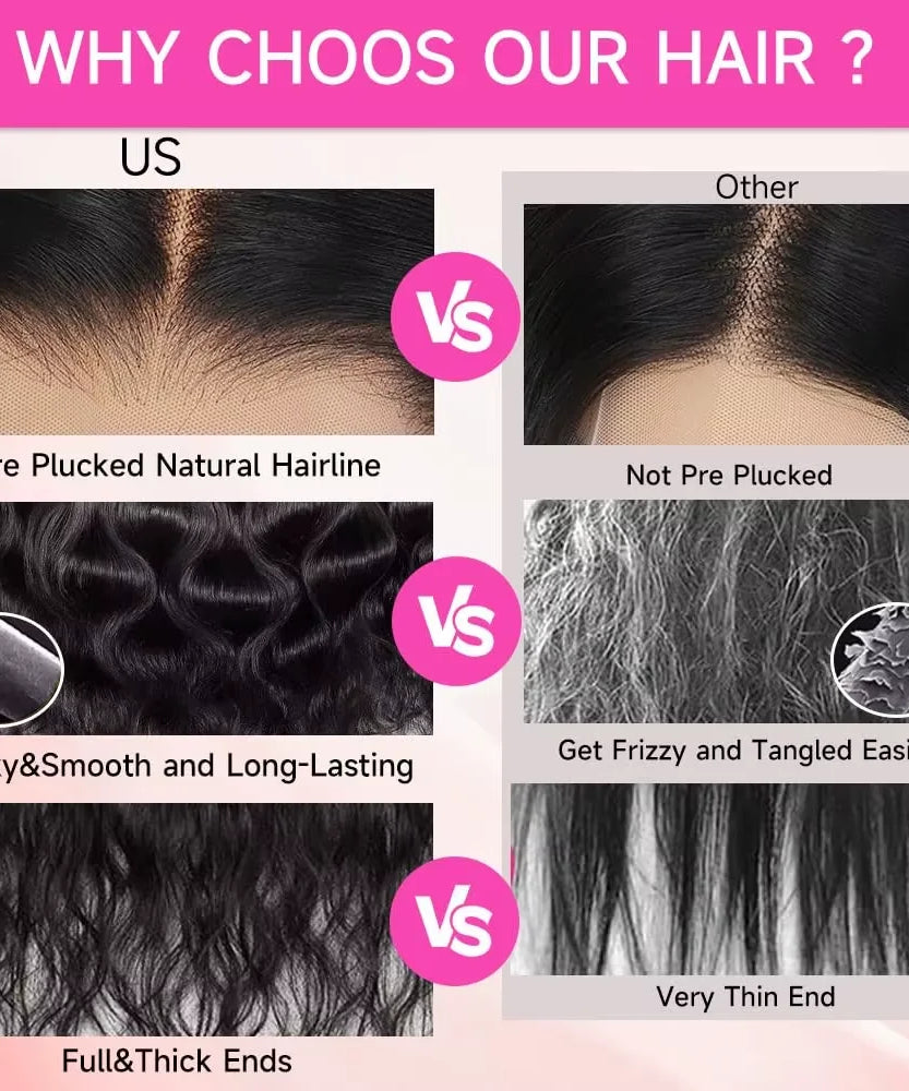 30 32 Inch Body Wave Human Hair Wigs 300% 13x6 HD Lace Front Human Hair Wig For Woman 5x5 Gluless Lace Closure Wig Preplucked