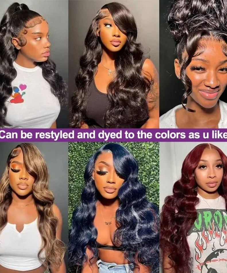 360 Full Lace Wig Body Wave Human Hair Wigs 100% Pre Plucked Hd Brazilian Lace Frontal Wigs Invisible Strap 250 Density 40 Inch