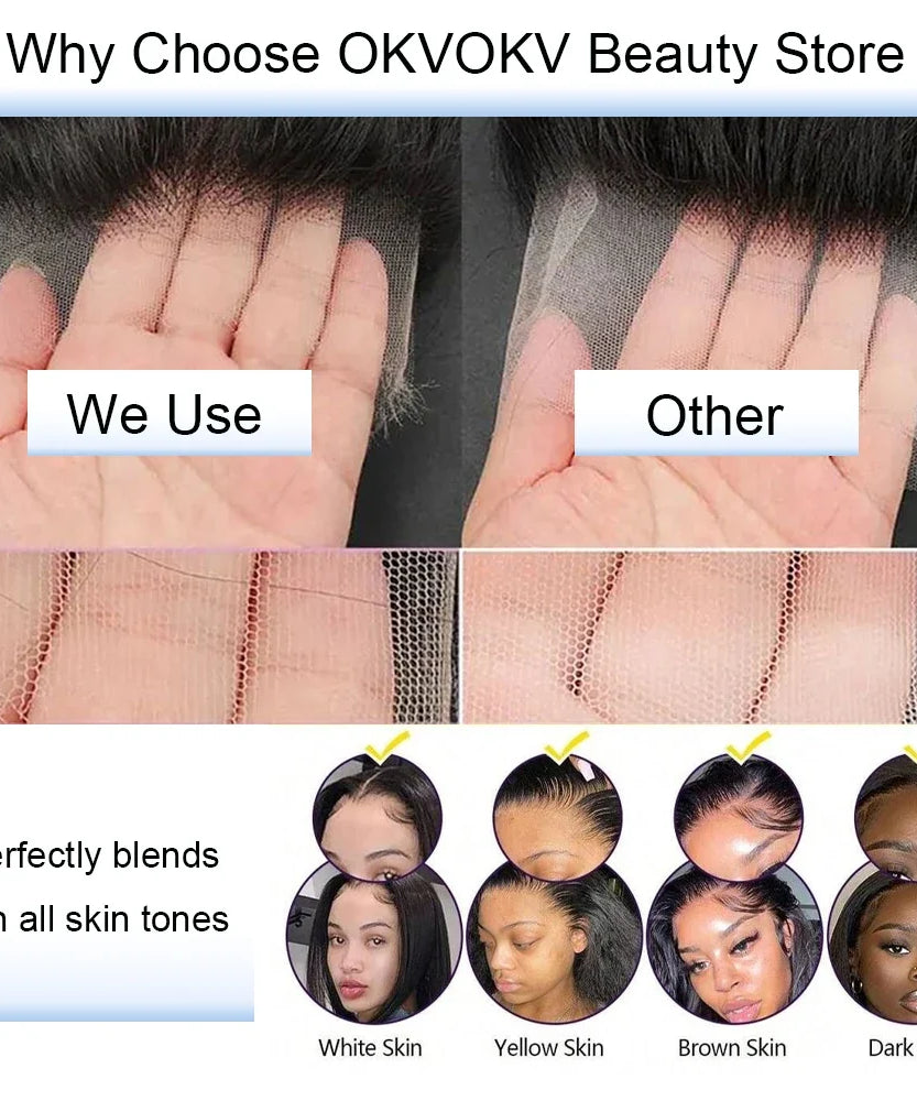 40 Inch Curly Lace Front Wigs Human Hair 250 Density 13x4 HD Transparent Jerry Curly Wigs Pre Plucked For Women