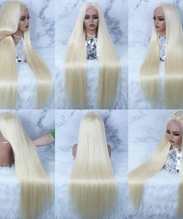 300 Density Human Wig 13x4 13x6 Hd Lace Frontal Wig Human Hair Blonde 613 Lace Front Wigs Raw Vietnamien Straight Wigs For Women
