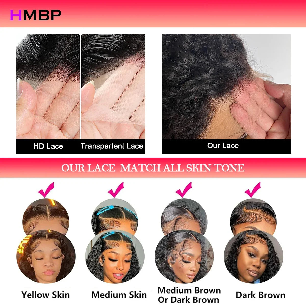 Glueless Lace Frontal Wig Human Hair Ready To Wear 400 Density Bouncy Curly 360/13x6 HD Lace Front Wig Preplucked Hair For Women