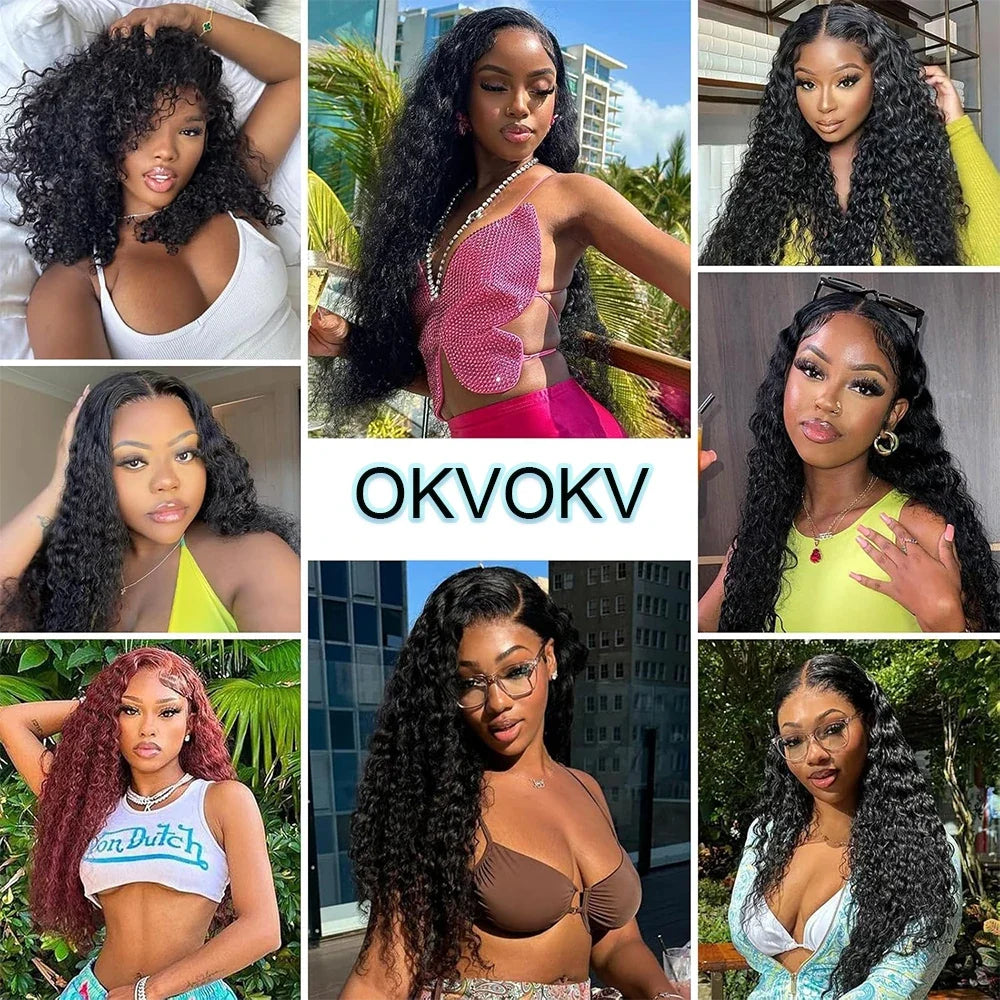 40 Inch Curly Lace Front Wigs Human Hair 250 Density 13x4 HD Transparent Jerry Curly Wigs Pre Plucked For Women