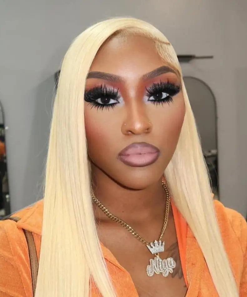250% Density Blonde 613 Human Hair Wigs 13x6 HD Lace Front Wigs Straight Human Hair Lace Frontal Wig Brazilian Hair for Women