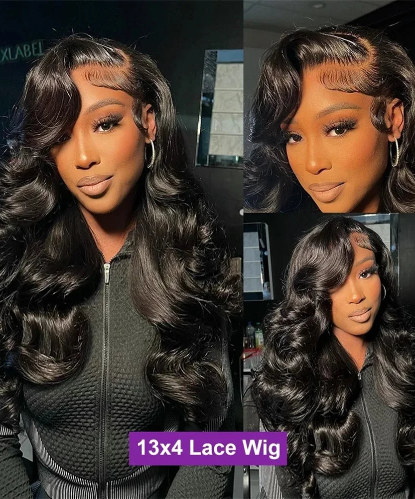 40 Inch Body Wave Human Hair Wigs 13x6 Transparent Human Hair 13x4 Hd Lace Frontal Wig Human Hair Pre Pluck Lace Front Wig