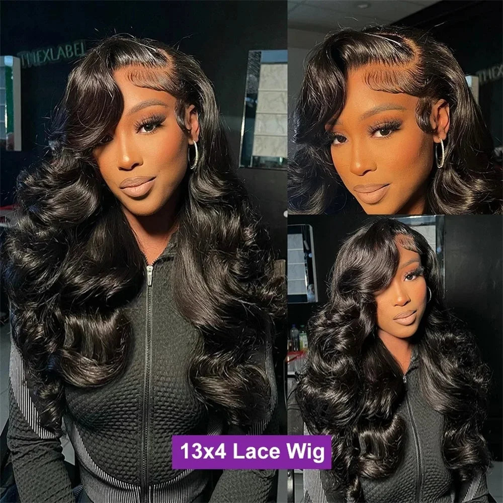 40 Inch Body Wave Human Hair Wigs 13x6 Transparent Human Hair 13x4 Hd Lace Frontal Wig Human Hair Pre Pluck Lace Front Wig