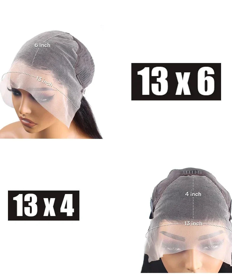 Orange Ginger Long Straight Lace Front Wig Hd Transparent Lace Frontal Wigs 13X6 Human Hair Wigs 100% Brazilian Hair for Women