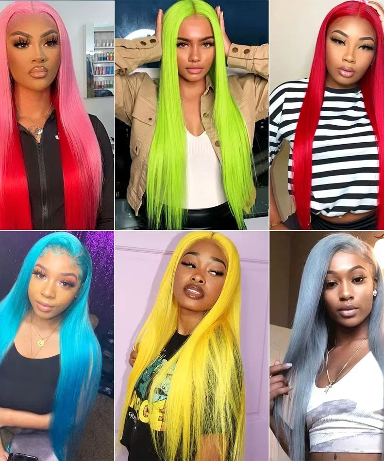 250 Density Blonde 613 Human Hair Wigs 100% Straight Hd Lace Frontal Wig 13x6 Brazilian Hair 30 40 Inch Colored Lace Front Wig