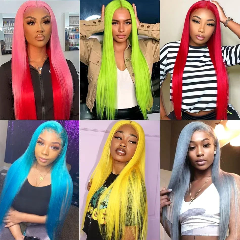 250 Density Blonde 613 Human Hair Wigs 100% Straight Hd Lace Frontal Wig 13x6 Brazilian Hair 30 40 Inch Colored Lace Front Wig