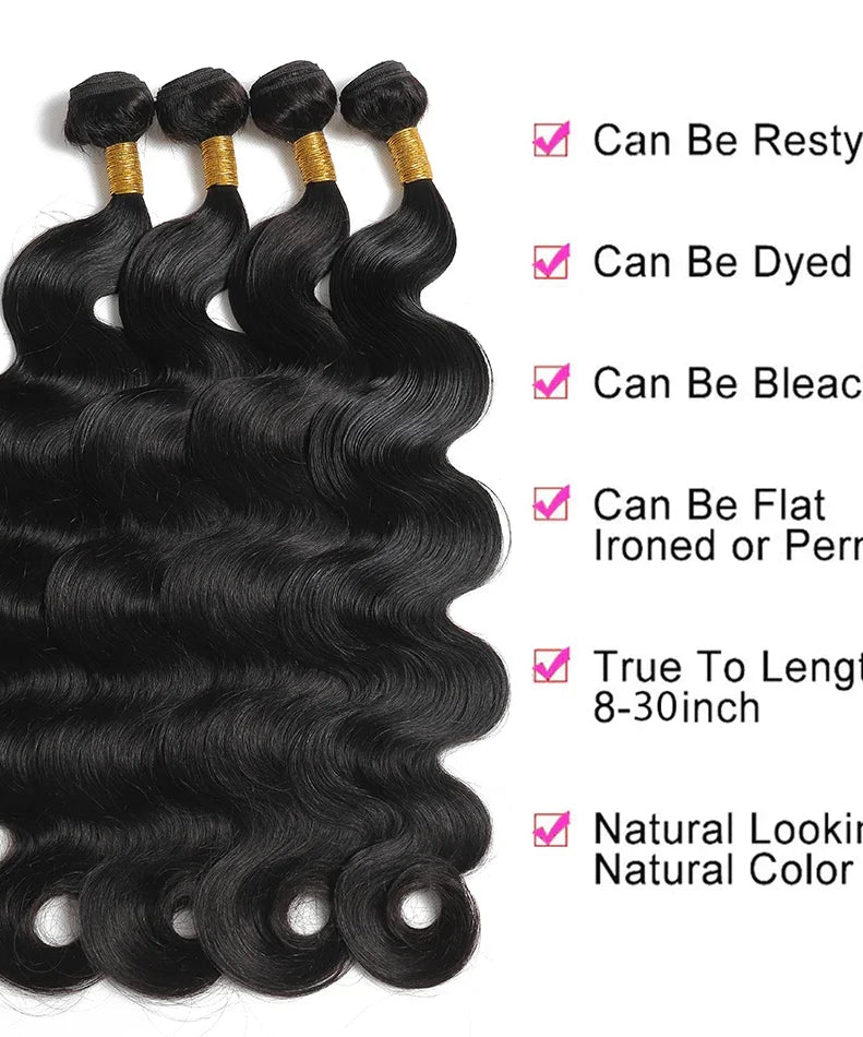 15A Raw USA Body Wave Human Hair Bundles 100% Unprocessed Virgin Hair Weave Extensions 1/3/4pcs Wholesale Cheap Price Natural