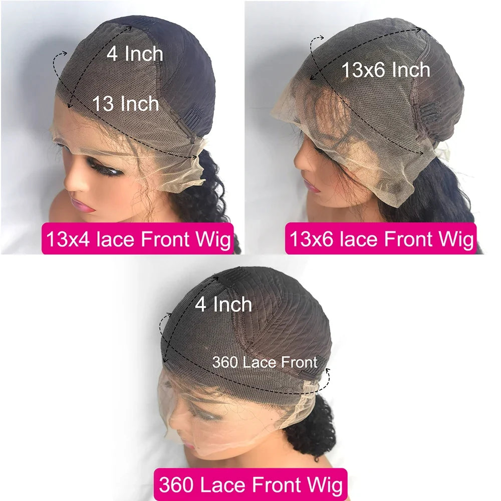 40 Inches Body Wave Human Hair Wig 13x4 360 Transparent Lace Front Human Hair Wig 13x6 Brazilian Lace Human Hair For Black Women