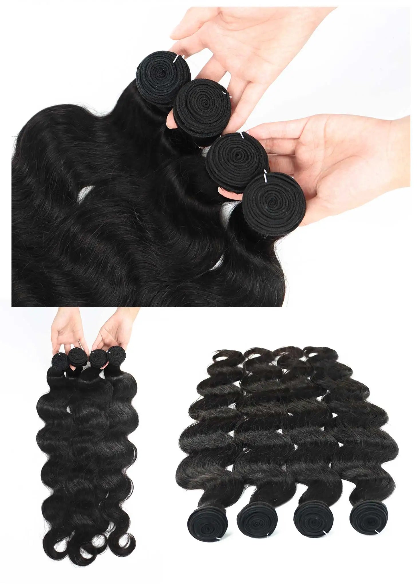 16A 40 Inch Body Wave Bundles 100% Human Hair Real Raw Extensions Wet And Wavy Remy Weave Hair Bundles For Black Women Quality