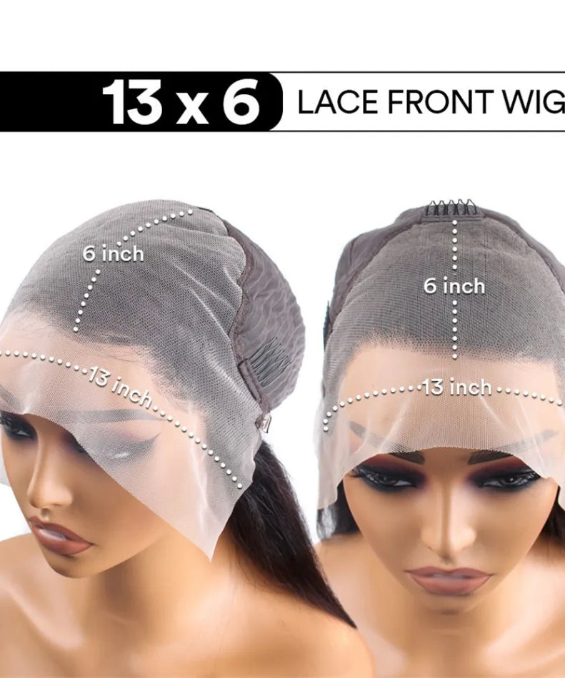 30 40 Inch Bone Straight 13x6 Lace Frontal Wigs 13x4 HD Transparent Lace Front Wig Black Preplucked Brazilian Human Hair Wig100%