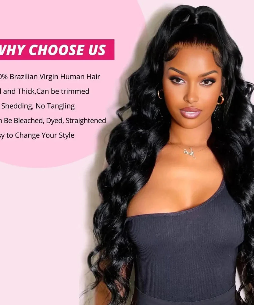 15A Human Hair Bundles 34 36 38 40Inch Body Wave 100% Unprocessed Hair 4 Bundles Extensions Quick Weave Human Hair Natural Black