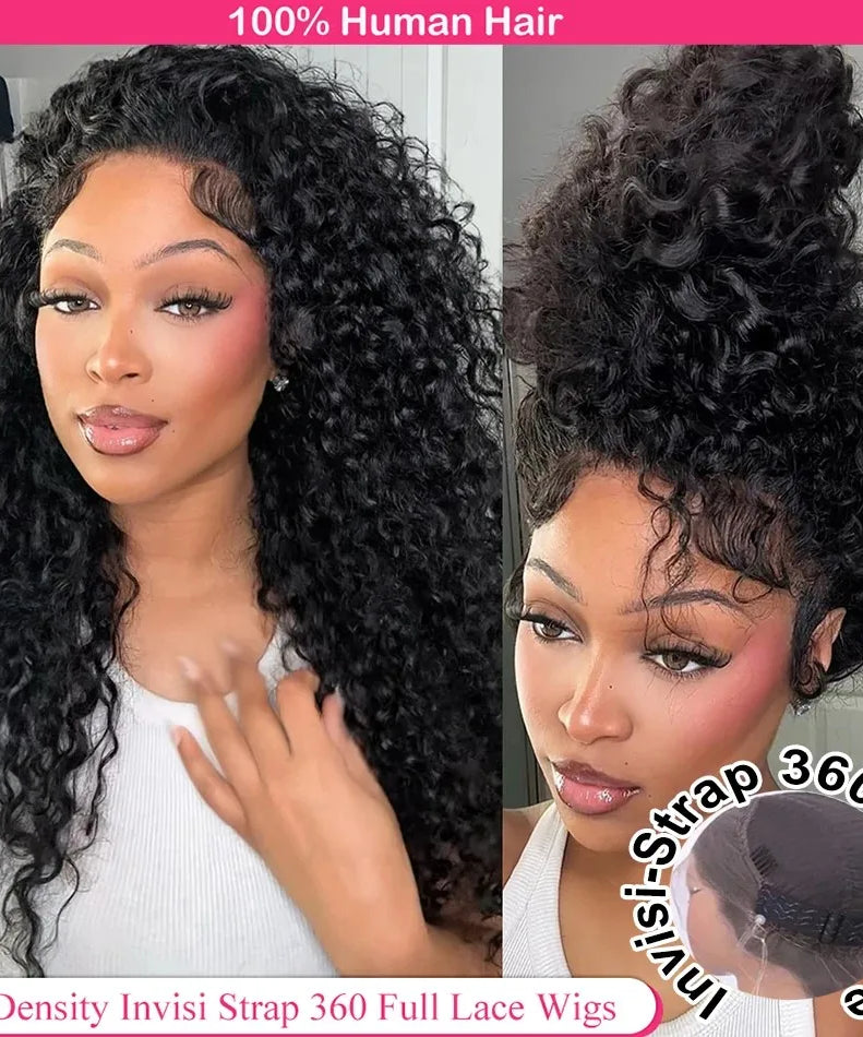 360 Full Lace Wig Body Wave Human Hair Wigs 100% Pre Plucked Hd Brazilian Lace Frontal Wigs Invisible Strap 250 Density 40 Inch