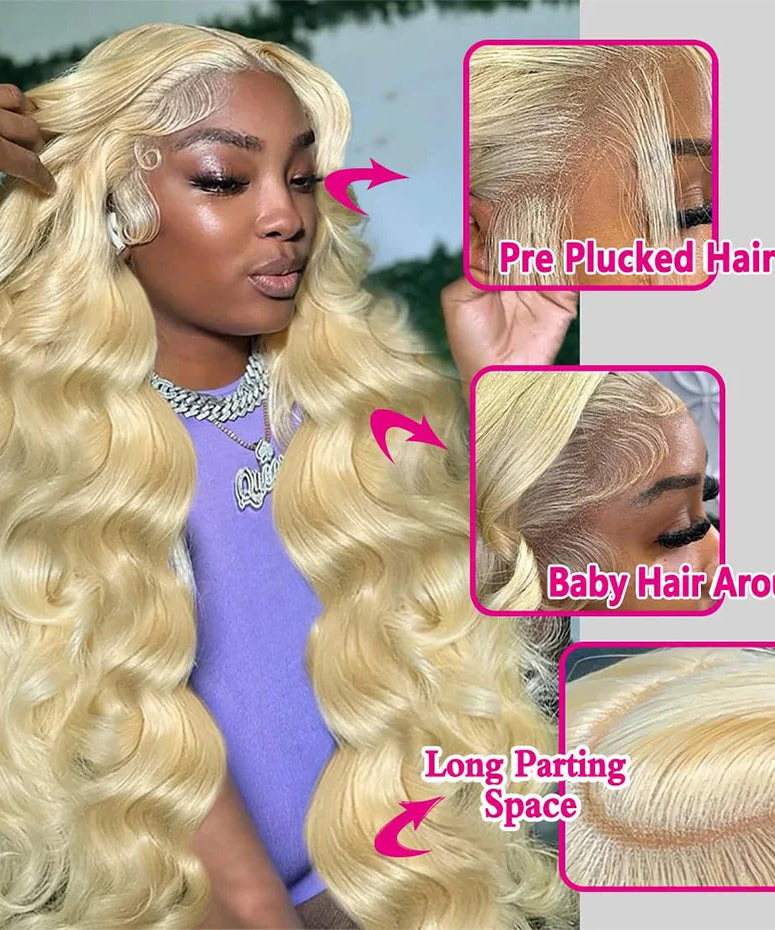 300% High Density Lace Wigs Body Wave Blonde Wig 613 Hd Lace Frontal Wig 13x6 Vietnamese Raw Hair 13x4 Lace Front Human Hair Wig