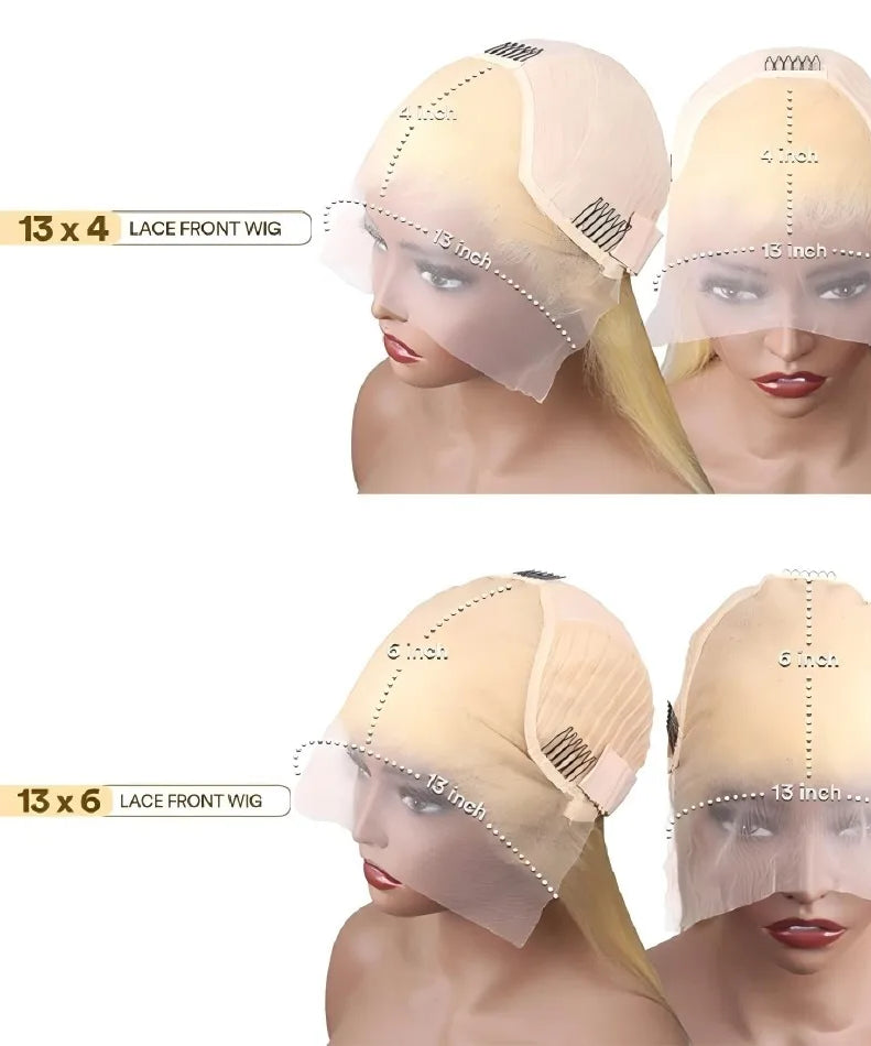 250% Density Blonde 613 Human Hair Wigs 13x6 HD Lace Front Wigs Straight Human Hair Lace Frontal Wig Brazilian Hair for Women