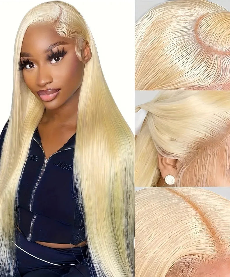 250% Density Blonde 613 Human Hair Wigs 13x6 HD Lace Front Wigs Straight Human Hair Lace Frontal Wig Brazilian Hair for Women