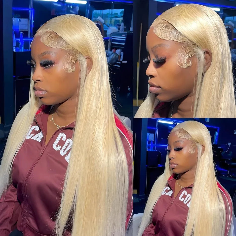 250% Density Blonde 613 Human Hair Wigs 13x6 HD Lace Front Wigs Straight Human Hair Lace Frontal Wig Brazilian Hair for Women