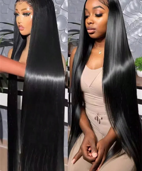 40 Inch 13x4 Bone Straight Lace Front Wigs Human Hair 13x6 Brazilian Transparent Lace Frontal Wig For Women With Baby Hair