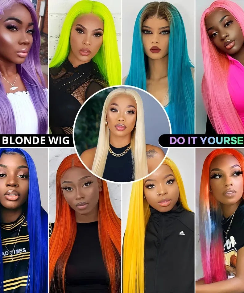 250% Density Blonde 613 Human Hair Wigs 13x6 HD Lace Front Wigs Straight Human Hair Lace Frontal Wig Brazilian Hair for Women
