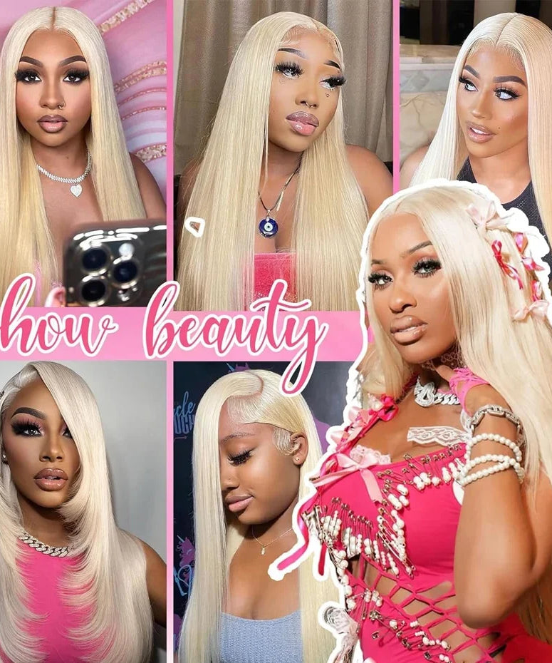 300 Density Human Wig 13x4 13x6 Hd Lace Frontal Wig Human Hair Blonde 613 Lace Front Wigs Raw Vietnamien Straight Wigs For Women