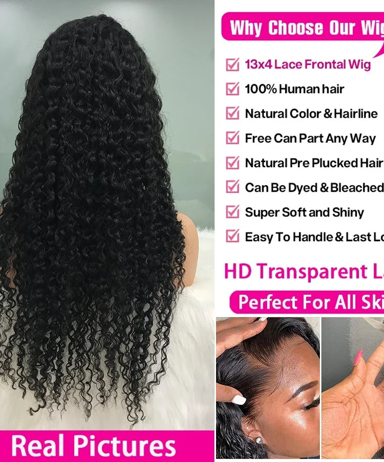 40 Inches Body Wave Human Hair Wig 13x4 360 Transparent Lace Front Human Hair Wig 13x6 Brazilian Lace Human Hair For Black Women