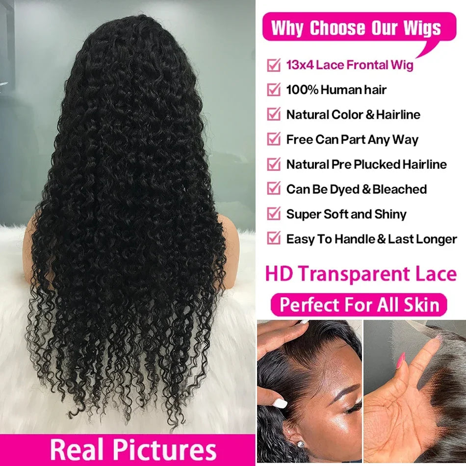 40 Inches Body Wave Human Hair Wig 13x4 360 Transparent Lace Front Human Hair Wig 13x6 Brazilian Lace Human Hair For Black Women