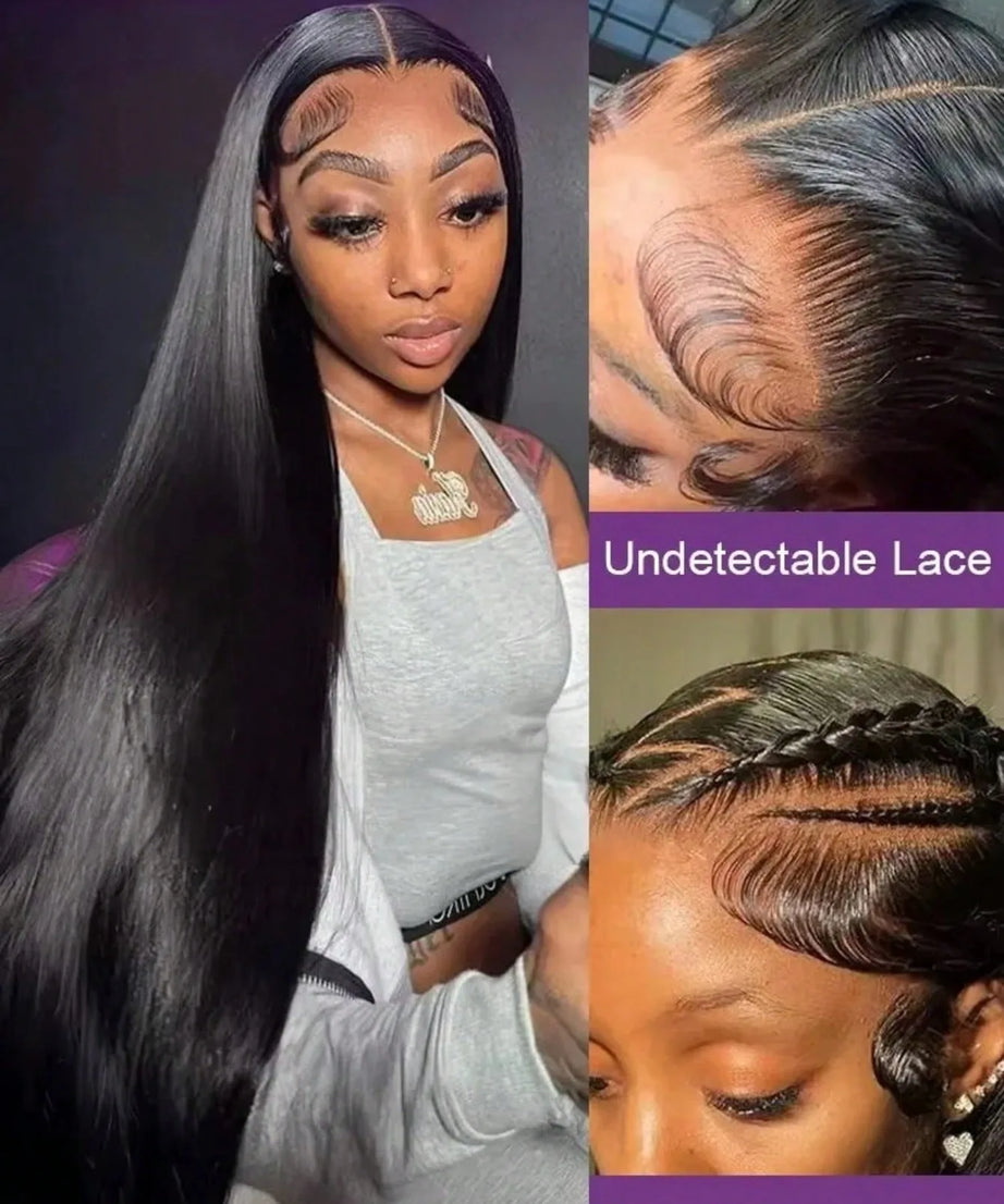 40 Inch 13x4 Bone Straight Lace Front Wigs Human Hair 13x6 Brazilian Transparent Lace Frontal Wig For Women With Baby Hair