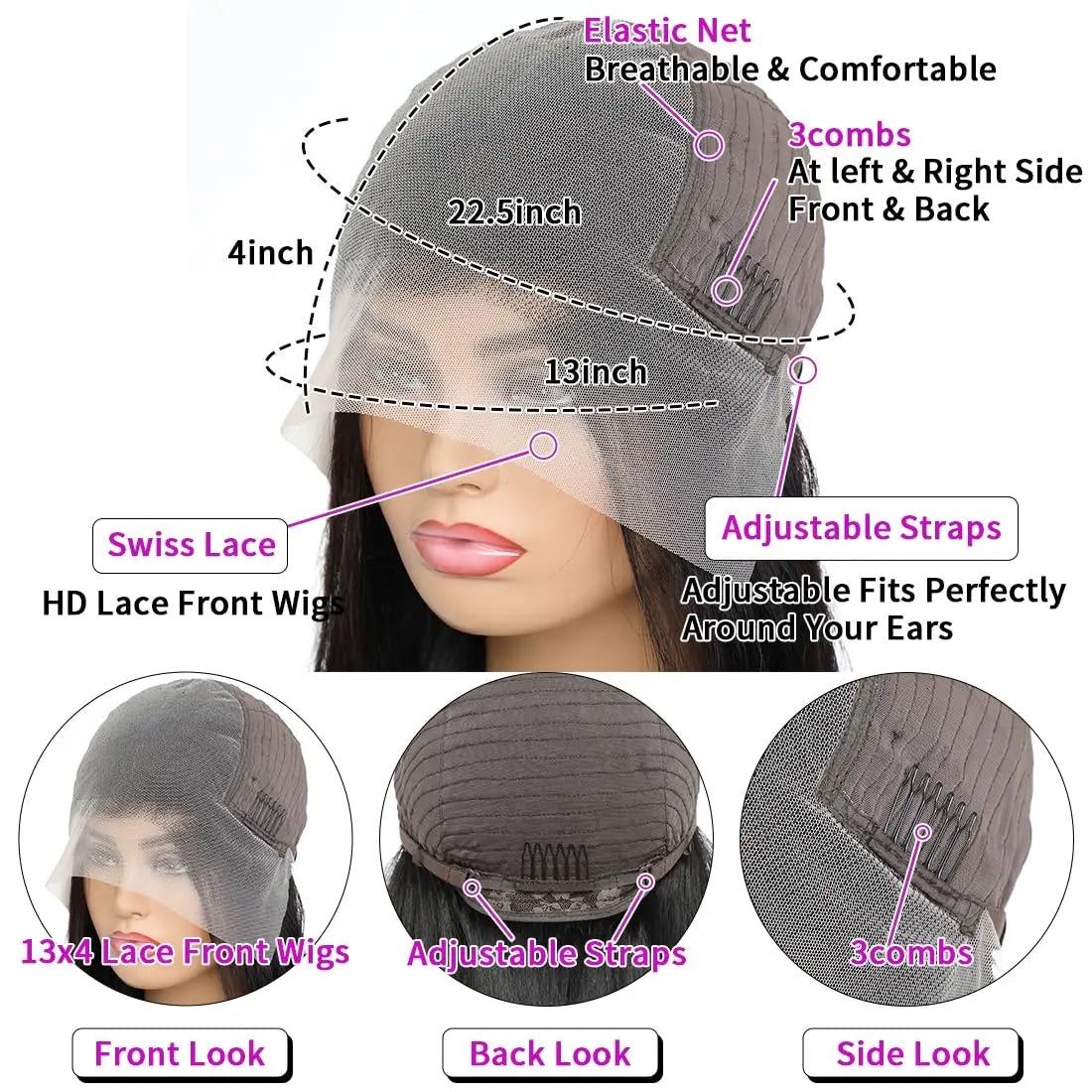 250Density Put on and Go Deep Wave Glueless Wig Human Hair For Women 5X5 13x6 HD Frontal Curly Lace Front Wigs On Clearance Sale