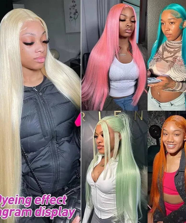 300 Density Human Wig 13x4 13x6 Hd Lace Frontal Wig Human Hair Blonde 613 Lace Front Wigs Raw Vietnamien Straight Wigs For Women