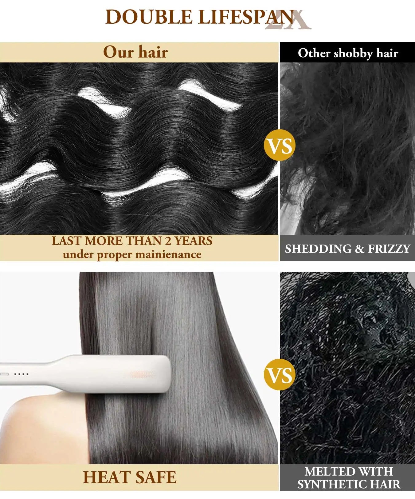 16A 40 Inch Body Wave Bundles 100% Human Hair Real Raw Extensions Wet And Wavy Remy Weave Hair Bundles For Black Women Quality