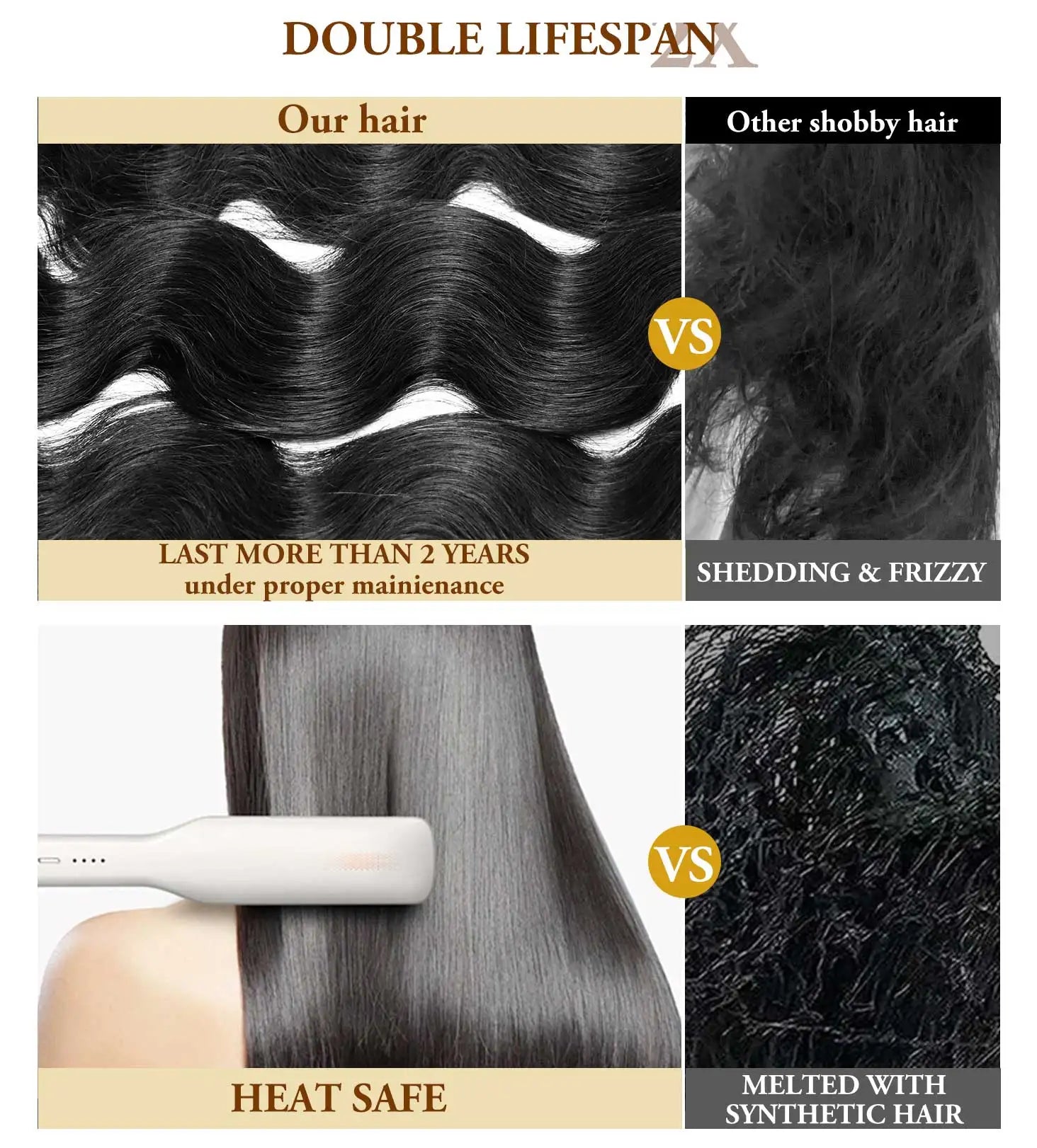 16A 40 Inch Body Wave Bundles 100% Human Hair Real Raw Extensions Wet And Wavy Remy Weave Hair Bundles For Black Women Quality