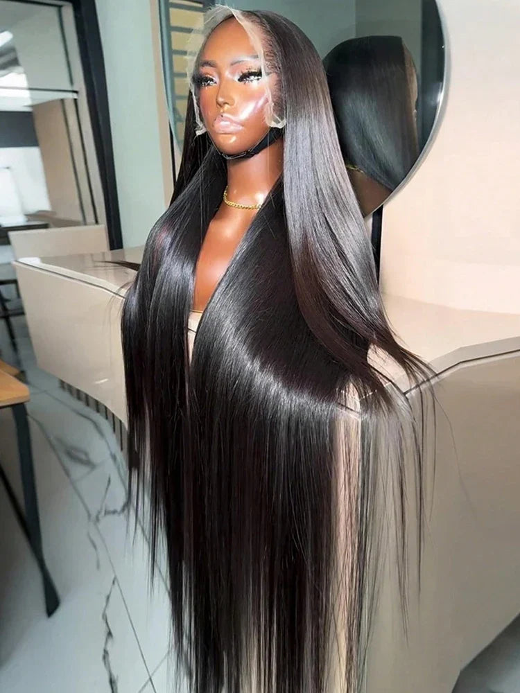 40 Inch 13x4 Bone Straight Lace Front Wigs Human Hair 13x6 Brazilian Transparent Lace Frontal Wig For Women With Baby Hair